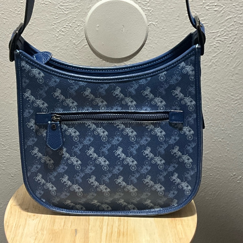 Coach Blue Patterned Shoulder Bag